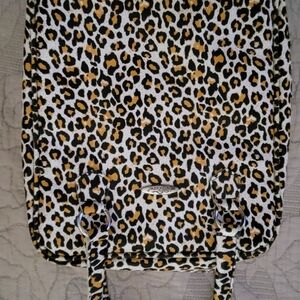 Chic Leopard Print Jewelry Tote with Handles